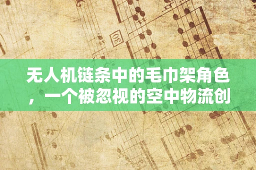 无人机链条中的毛巾架角色，一个被忽视的空中物流创新点？