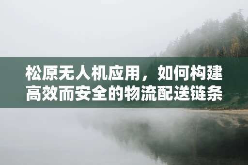 松原无人机应用，如何构建高效而安全的物流配送链条？