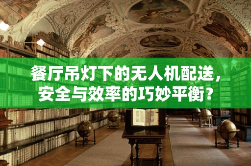 餐厅吊灯下的无人机配送，安全与效率的巧妙平衡？