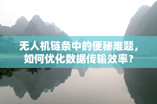 无人机链条中的便秘难题，如何优化数据传输效率？