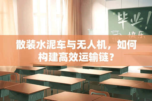 散装水泥车与无人机，如何构建高效运输链？