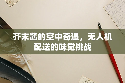 芥末酱的空中奇遇，无人机配送的味觉挑战