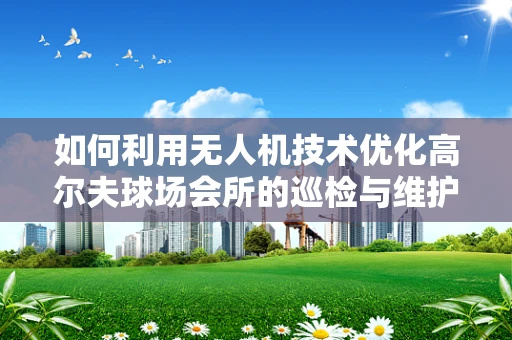 如何利用无人机技术优化高尔夫球场会所的巡检与维护？