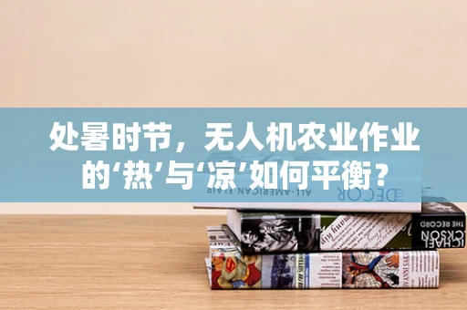 处暑时节，无人机农业作业的‘热’与‘凉’如何平衡？