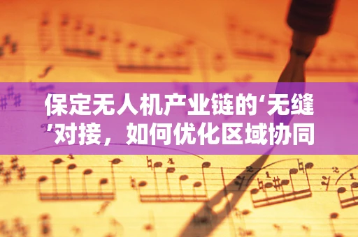 保定无人机产业链的‘无缝’对接，如何优化区域协同与技术创新？