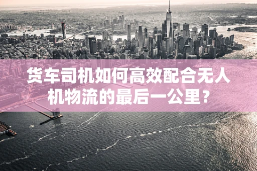 货车司机如何高效配合无人机物流的最后一公里？
