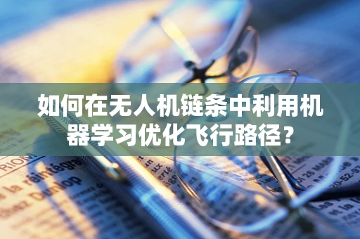 如何在无人机链条中利用机器学习优化飞行路径？