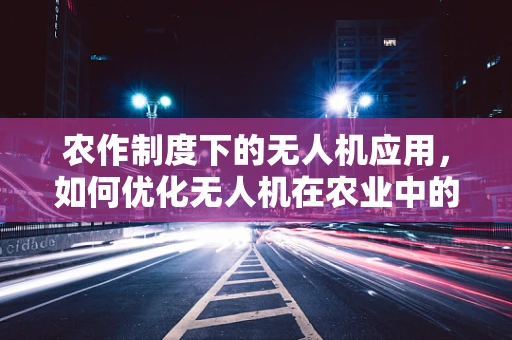 农作制度下的无人机应用，如何优化无人机在农业中的空中作业链条？