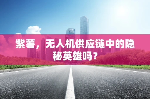 紫薯，无人机供应链中的隐秘英雄吗？