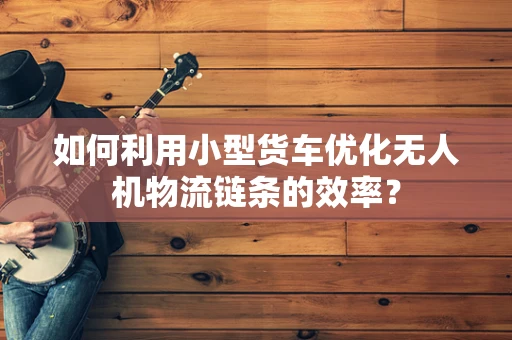 如何利用小型货车优化无人机物流链条的效率？