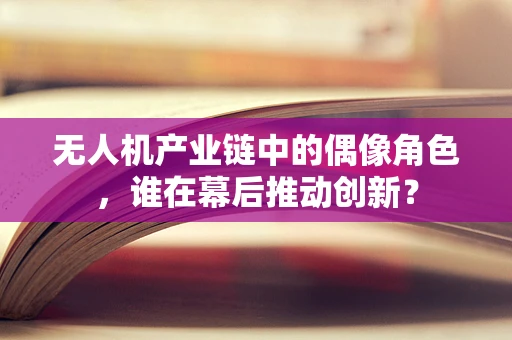 无人机产业链中的偶像角色，谁在幕后推动创新？