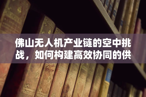 佛山无人机产业链的空中挑战，如何构建高效协同的供应链？