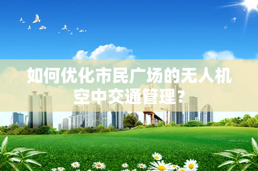 如何优化市民广场的无人机空中交通管理？