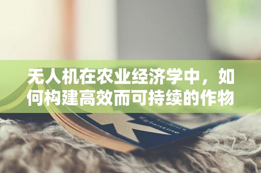 无人机在农业经济学中，如何构建高效而可持续的作物监测链条？
