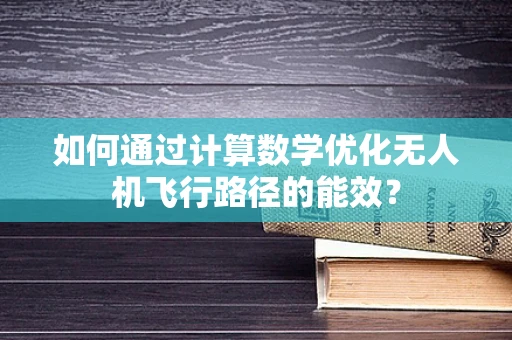 如何通过计算数学优化无人机飞行路径的能效？