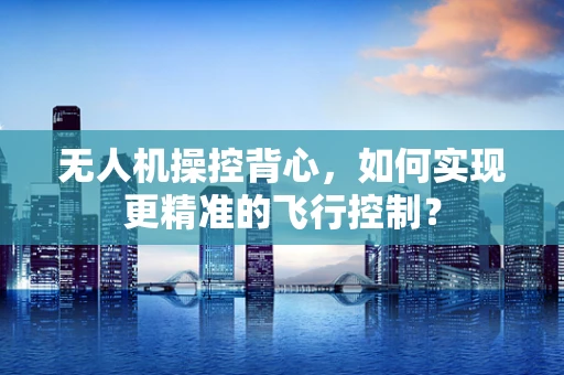 无人机操控背心，如何实现更精准的飞行控制？