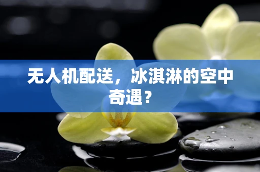 无人机配送，冰淇淋的空中奇遇？
