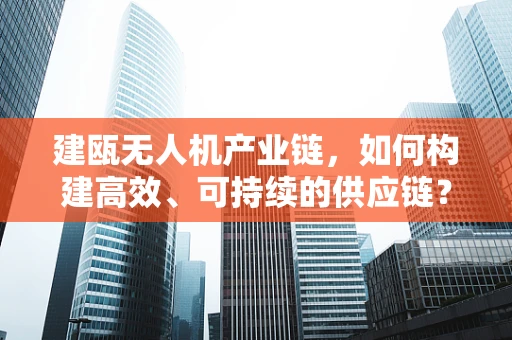 建瓯无人机产业链，如何构建高效、可持续的供应链？