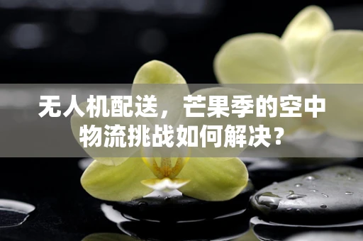 无人机配送，芒果季的空中物流挑战如何解决？