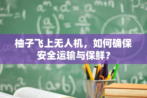 柚子飞上无人机，如何确保安全运输与保鲜？