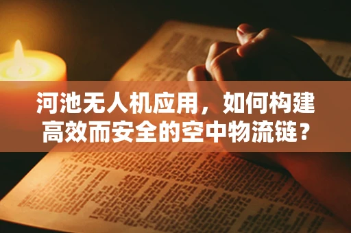 河池无人机应用，如何构建高效而安全的空中物流链？