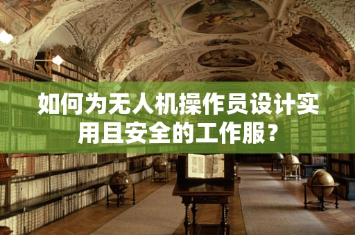 如何为无人机操作员设计实用且安全的工作服？