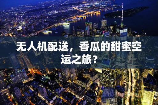 无人机配送，香瓜的甜蜜空运之旅？