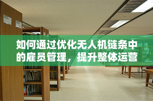 如何通过优化无人机链条中的雇员管理，提升整体运营效率？