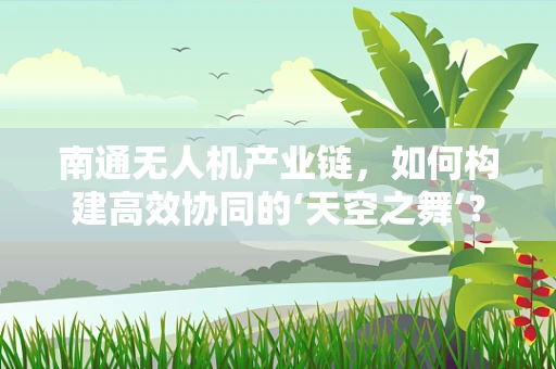 南通无人机产业链，如何构建高效协同的‘天空之舞’？