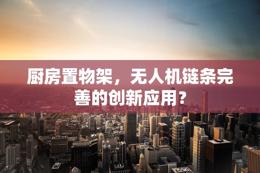 厨房置物架，无人机链条完善的创新应用？