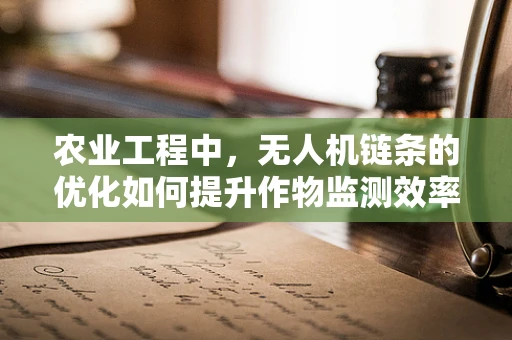 农业工程中，无人机链条的优化如何提升作物监测效率？