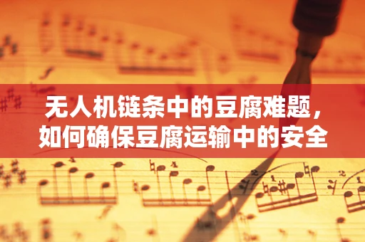 无人机链条中的豆腐难题，如何确保豆腐运输中的安全与保鲜？
