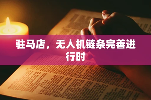 驻马店，无人机链条完善进行时