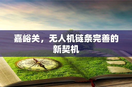 嘉峪关，无人机链条完善的新契机