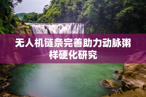 无人机链条完善助力动脉粥样硬化研究