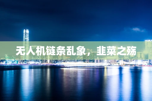 无人机链条乱象，韭菜之殇