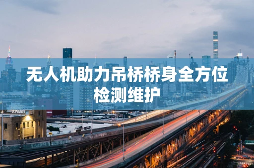 无人机助力吊桥桥身全方位检测维护