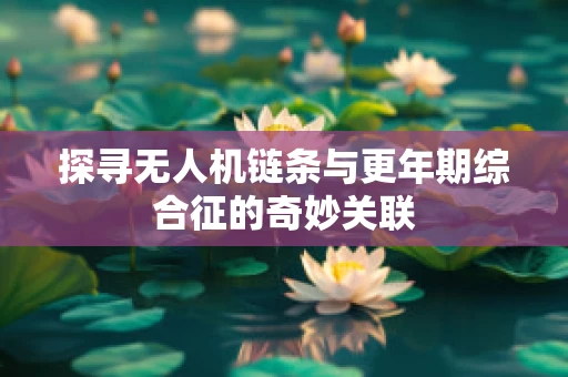 探寻无人机链条与更年期综合征的奇妙关联