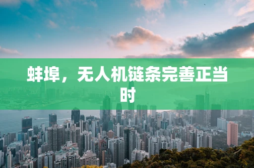 蚌埠，无人机链条完善正当时