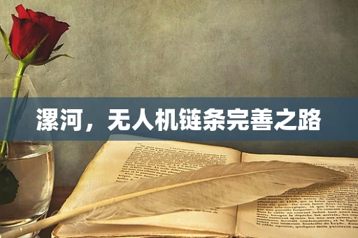漯河，无人机链条完善之路