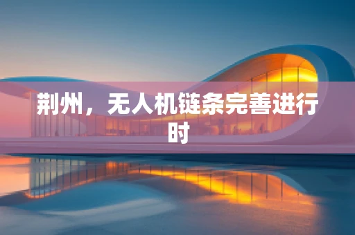 荆州，无人机链条完善进行时