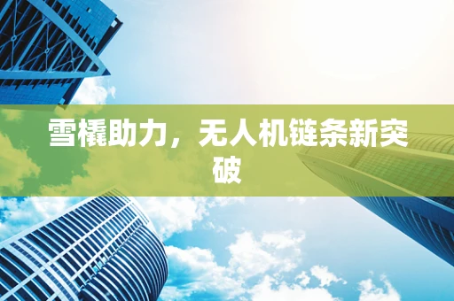雪橇助力，无人机链条新突破