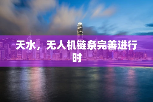 天水，无人机链条完善进行时