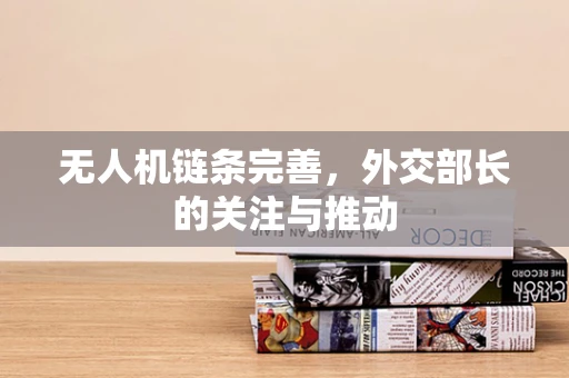 无人机链条完善，外交部长的关注与推动
