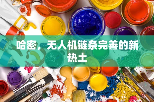 哈密，无人机链条完善的新热土