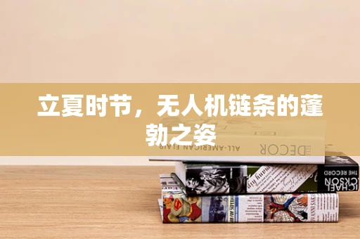 立夏时节，无人机链条的蓬勃之姿