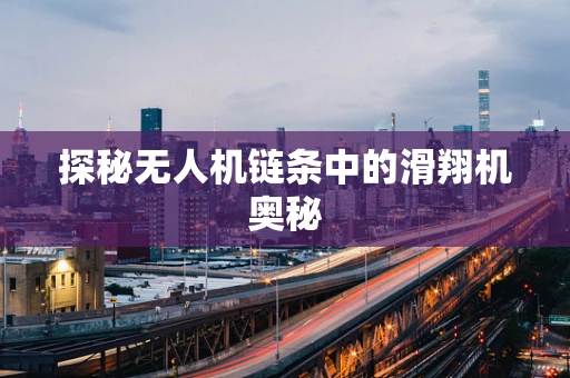 探秘无人机链条中的滑翔机奥秘