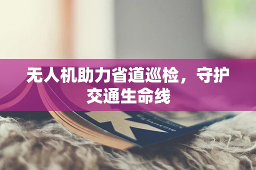 无人机助力省道巡检，守护交通生命线