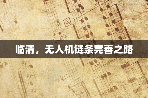 临清，无人机链条完善之路