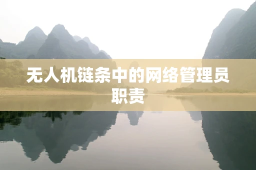 无人机链条中的网络管理员职责